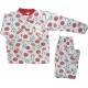 Пижама для мальчиков на 2-х кнопках с набивными принтами. Ткань двунитка с начесом.
