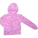 Толстовка цветная флисовая с капюшоном для девочки