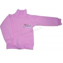 Однотонная толстовка для девочки из двунитки с принтом Fleet